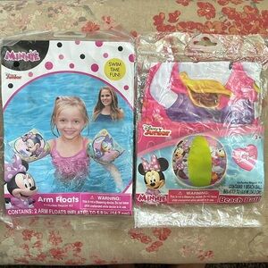 NIP Disney Junior Minnie Mouse & Daisy Swim Arm Floats & Beach Ball, Pool Toys